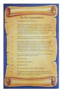 Ten Commandments Poster