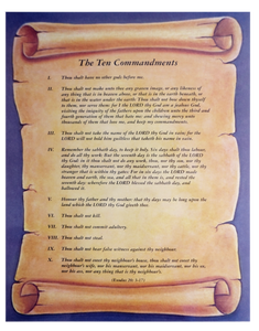 Ten Commandments Magnet